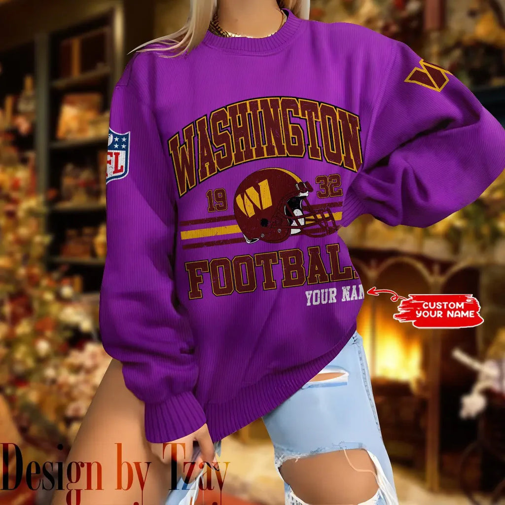 Washington Commanders Personalized Fashion Design New Woolen Sweater BGSWT310