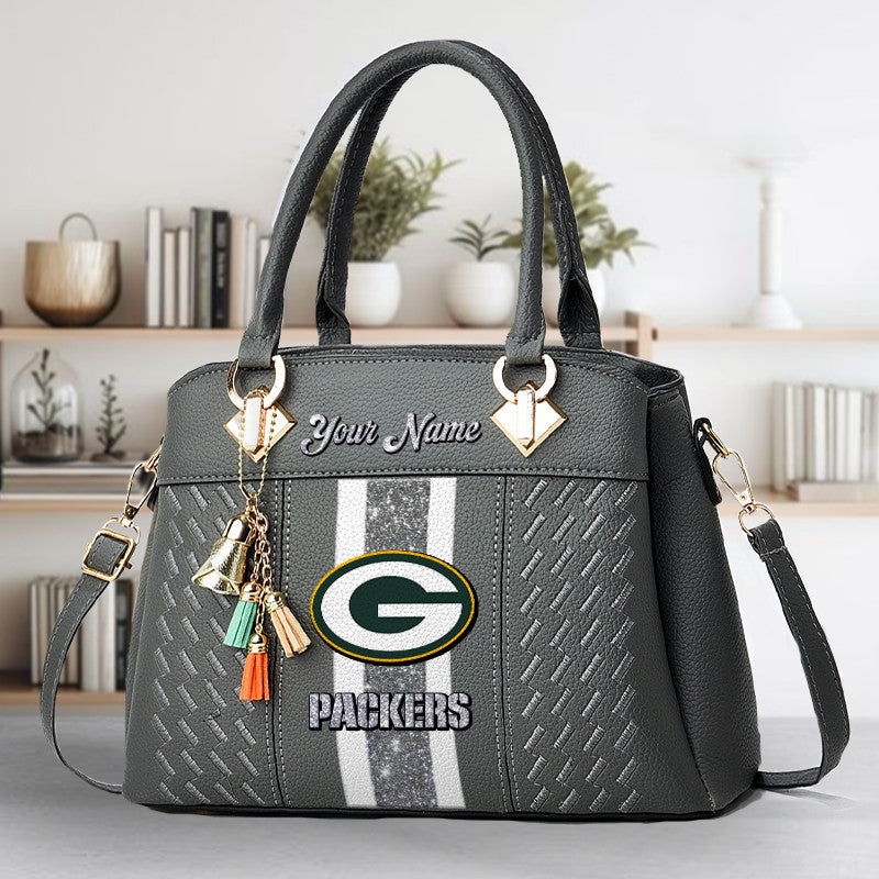 Green Bay Packers DMHY0786 Zip Handbag Multicolor