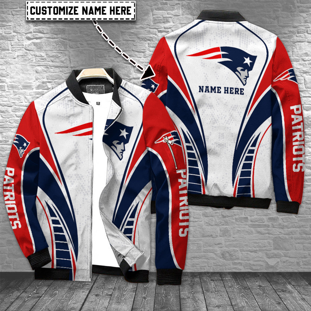 New England Patriots Personalized Bomber Jacket BG523