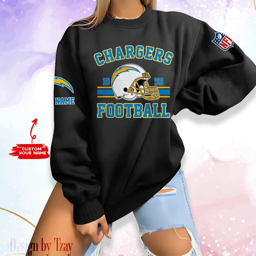 Los Angeles Chargers Personalized Fashion Design New Woolen Sweater  BGSWT234