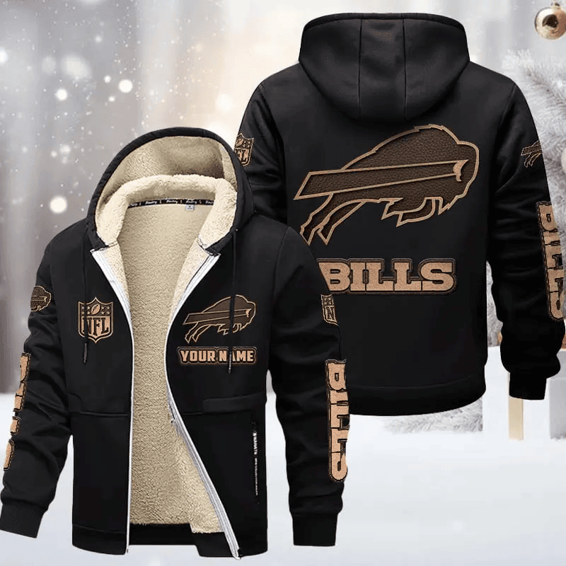 Buffalo Bills DMTZ0841 Premium Sherpa-Lined Winter Hoodie – Personalized Edition