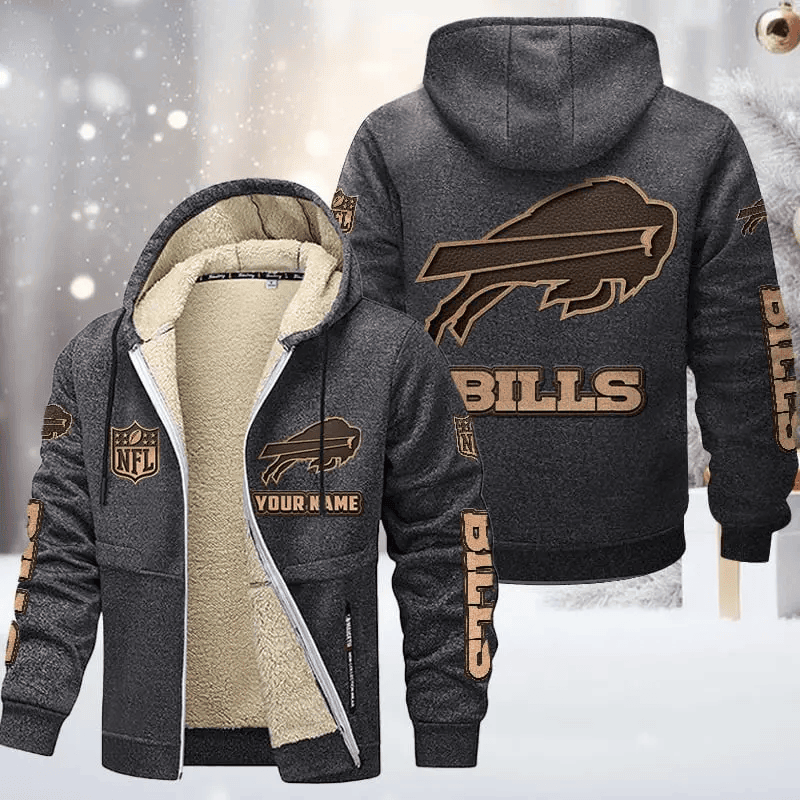 Buffalo Bills DMTZ0841 Premium Sherpa-Lined Winter Hoodie – Personalized Edition