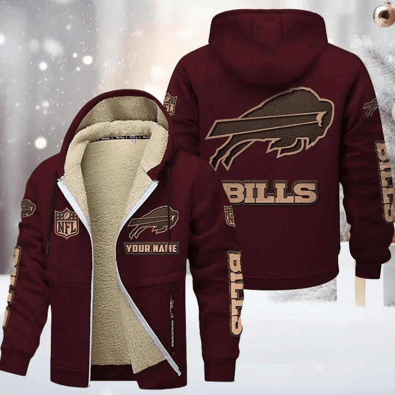 Buffalo Bills DMTZ0841 Premium Sherpa-Lined Winter Hoodie – Personalized Edition