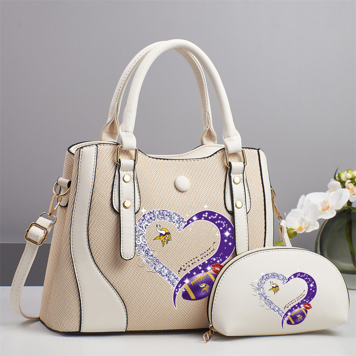 Emerald Tote — Free Wristlet Included Minnesota Vikings PUHA021