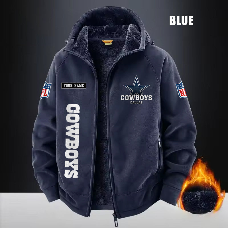 Dallas Cowboys Fleece Fashion Hooded Jacket Outdoor SPTFFHJ009