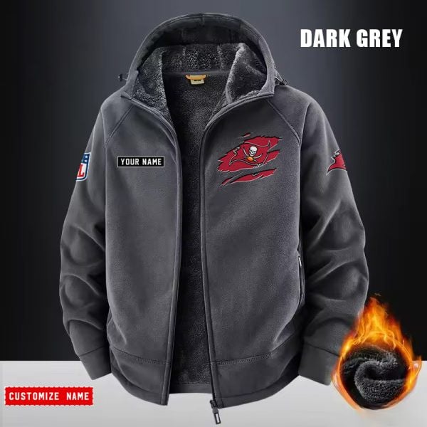 Tampa Bay Buccaneers Fleece Fashion Hooded Jacket Outdoor SPTFFHJ062