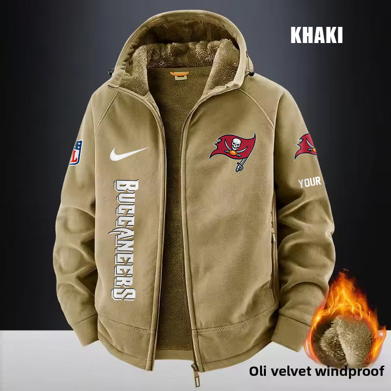 Tampa Bay Buccaneers Fleece Fashion Hooded Jacket Outdoor SPTFFHJ094
