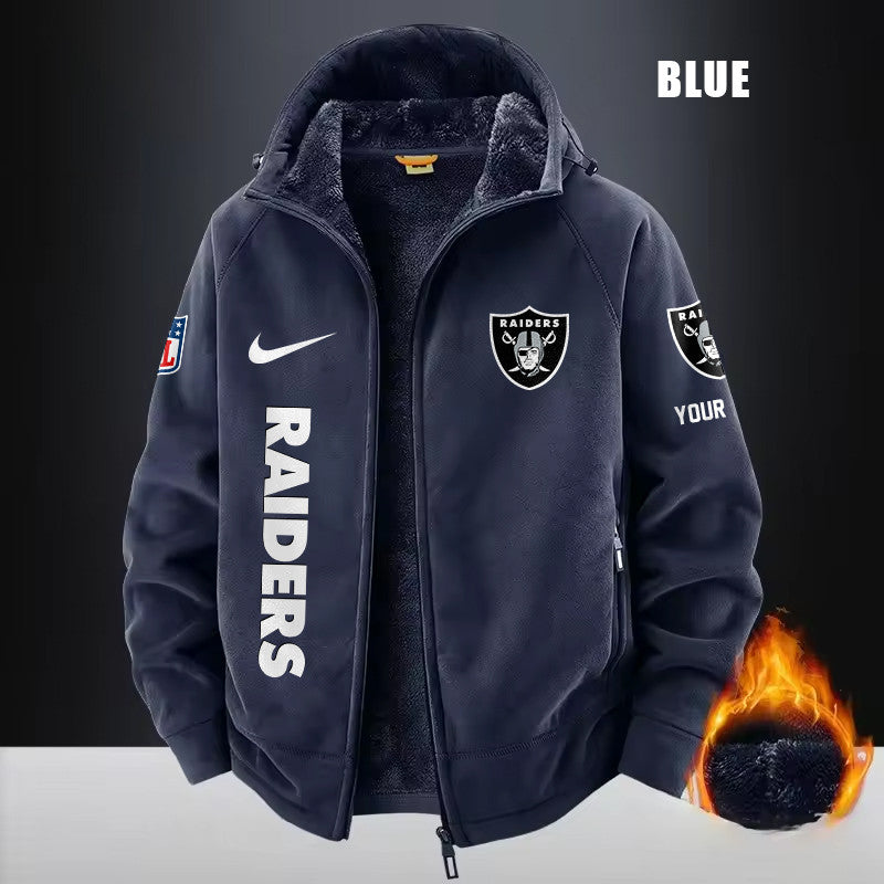 Las Vegas Raiders Fleece Fashion Hooded Jacket Outdoor SPTFFHJ081