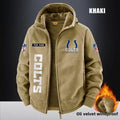 Indianapolis Colts Fleece Fashion Hooded Jacket Outdoor SPTFFHJ014
