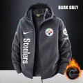 Pittsburgh Steelers Fleece Fashion Hooded Jacket Outdoor SPTFFHJ091