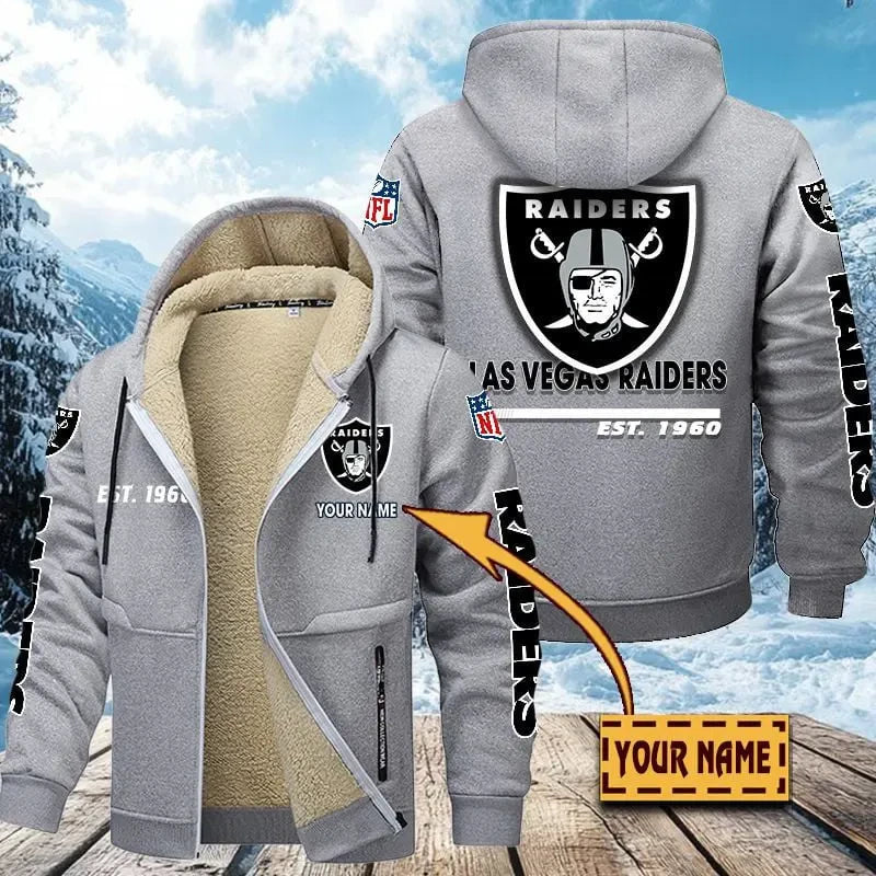 Las Vegas Raiders | Zip Up Fur Coat ANZTZH132 – Sportique Shop