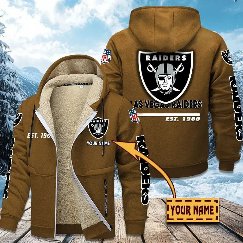 Las Vegas Raiders | Zip Up Fur Coat ANZTZH132 – Sportique Shop
