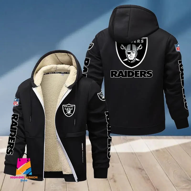 Las Vegas Raiders Multicolor Premium Thick Zip-Up Hoodie ANZTZH017