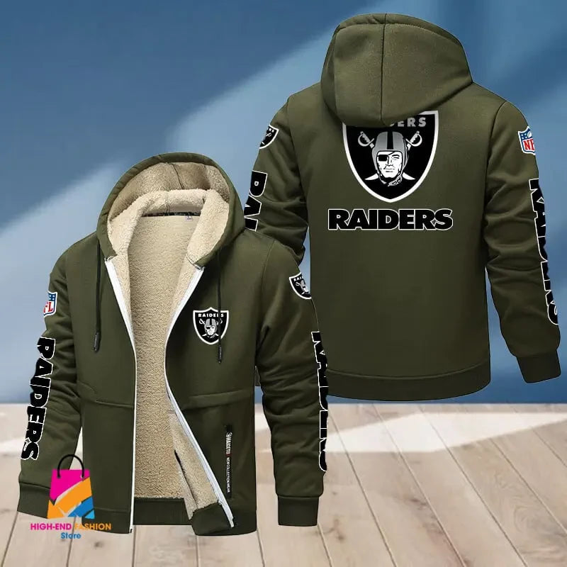 Las Vegas Raiders Multicolor Premium Thick Zip-Up Hoodie ANZTZH017