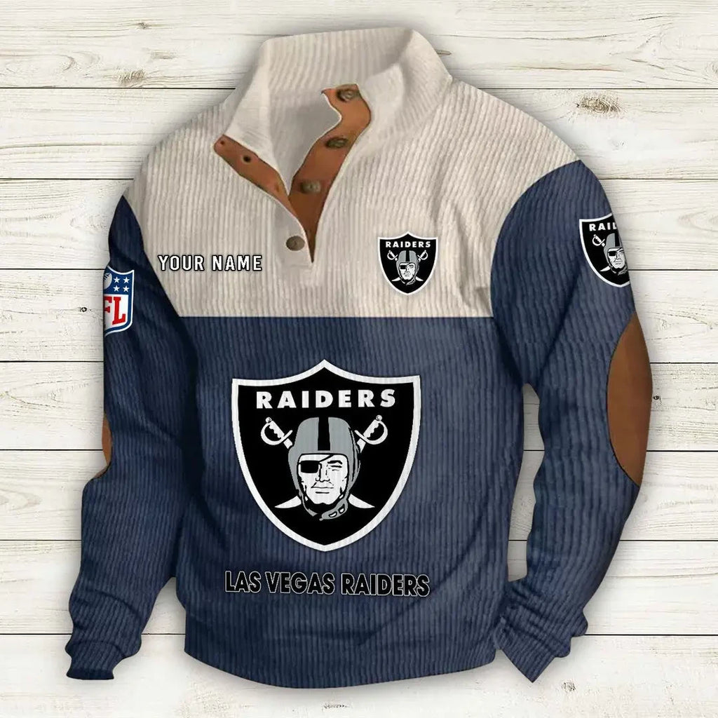 Las Vegas Raiders Double Stand Collar Sport Hoodie S9DBSCH1012