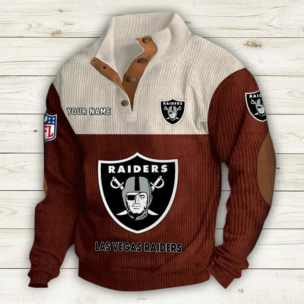 Las Vegas Raiders Double Stand Collar Sport Hoodie S9DBSCH1012