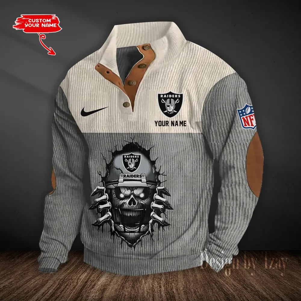 Las Vegas Raiders Double Stand Collar Sport Hoodie S9DBSCH1295