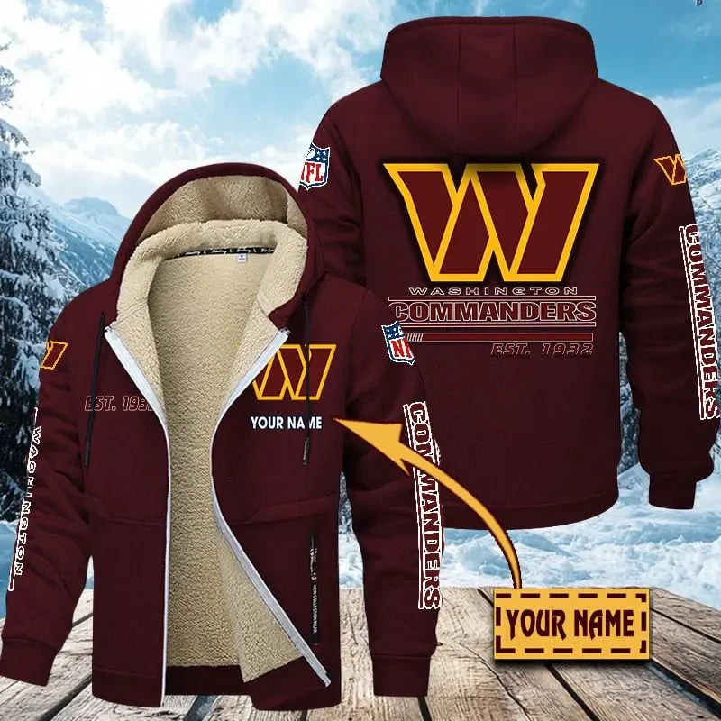 Washington Commanders | Zip Up Fur Coat ANZTZH147