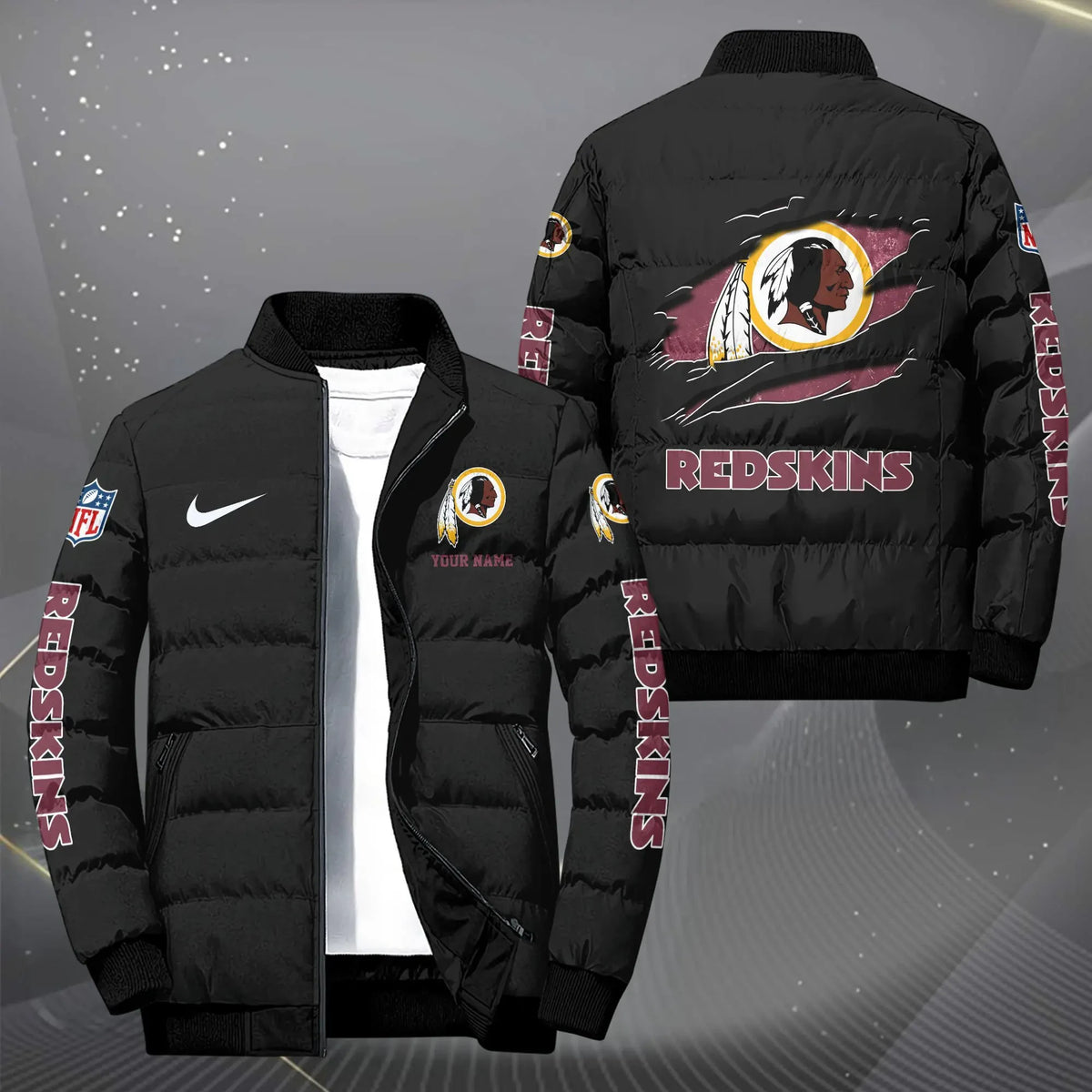 NFL Washington Redskins Puffer Jacket  PUJA-F3A0I5