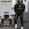 New Orleans Saints Combo Hoodie And Sweatpants Gift For Fan AZHD1072